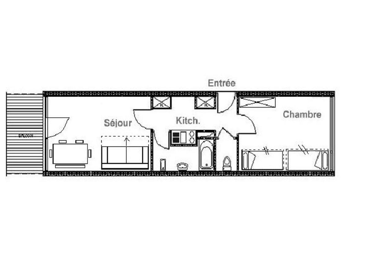 Charmant T2 Avec Balcon Sud, Proche Pistes Et Commerces, Ideal Familles, Les Belleville - Fr-1-344-838 Saint-Martin-de-Belleville Exteriör bild